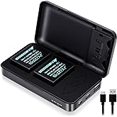 JYJZPB NP-W126S Batteries, 2 Pack X100VI XT30ii Batteries Compatible for Fujifilm XM5, XT3 XT2 XT1 A10 XA7 A5 A3 A2 A1 XT20 XT10 XT30 XT100 XT200 Fuji Cameras, with NP-W126 Battery Charger