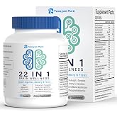 Brain Supplements for Memory and Focus - 22-in-1 Brain Supplement with Alpha GPC, Citicoline, Vitamin B12, Bacopa, Lion&rsquo;s Mane, DHA - Brain Health for Clarity, Energy &amp; Cognitive Support, 90 Count