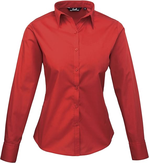 plain red shirt womens