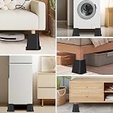 MYMULIKE Bed Risers 6 Inch Heavy Duty L Shaped Design 6000 lbs 4 Pack view 8