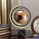Mataura Sculpture Decor with Solid Marble Base, Abstract Globe Decorative Statue, Modern Home Decor Ornament for Shelf, Office, Living Room, Bedroom, Desktop Display
