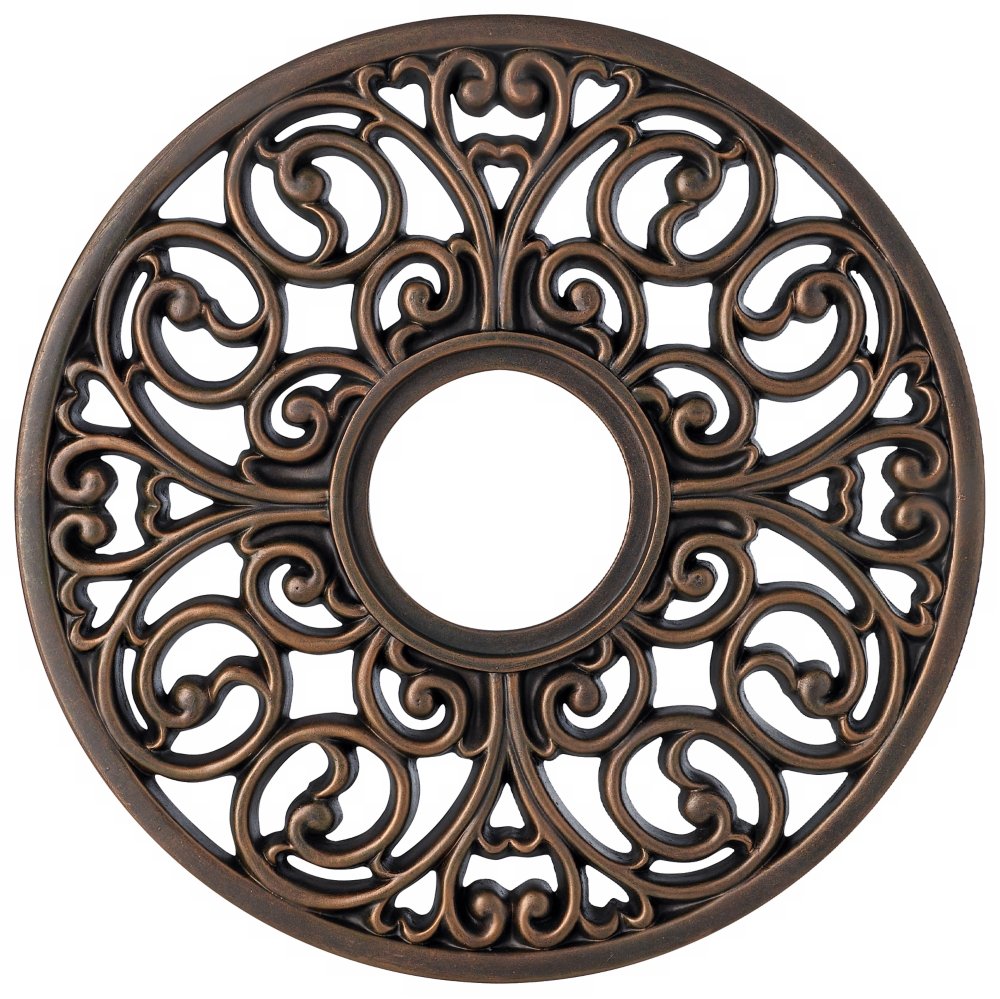 French Scroll 16 Wide Bronze Ceiling Medallion Universal Lighting