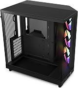 NZXT H6 Flow RGB Compact Dual-Chamber Mid-Tower Case with 3 RGB Fans