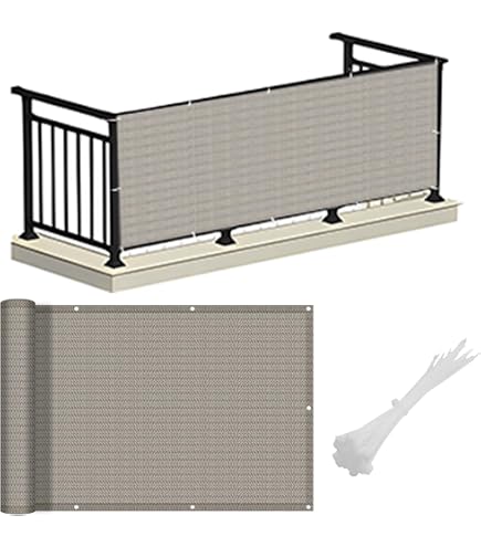 Amazon.com : Alion Home Elegant Windscreen Privacy Screen for Deck, Pool,  Railing, Backyard Deck, Patio, Fence, Porch