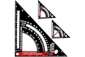 Greywolf Carpenter's Triangle, 7 inches, Adjustable Rafter Square, Multi-Purpose Carpenter's Measuring Tool, Combination Squa