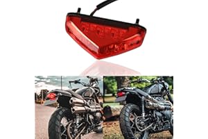 RICH CHOICES Motorcycle Led Brake Tail light License Plate Light 12V Universal Motorcycle Stop Running Lights for Quad ATV Dirt Bike Custom Chopper Street Bike