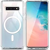 YZB Magnetic for Samsung Galaxy S10 Case, Clear | Compatible with MagSafe | Slim Fit Lightweight Shockproof, Military-Grade Protection, Yellowing Resistant Scratch-Resistant Back