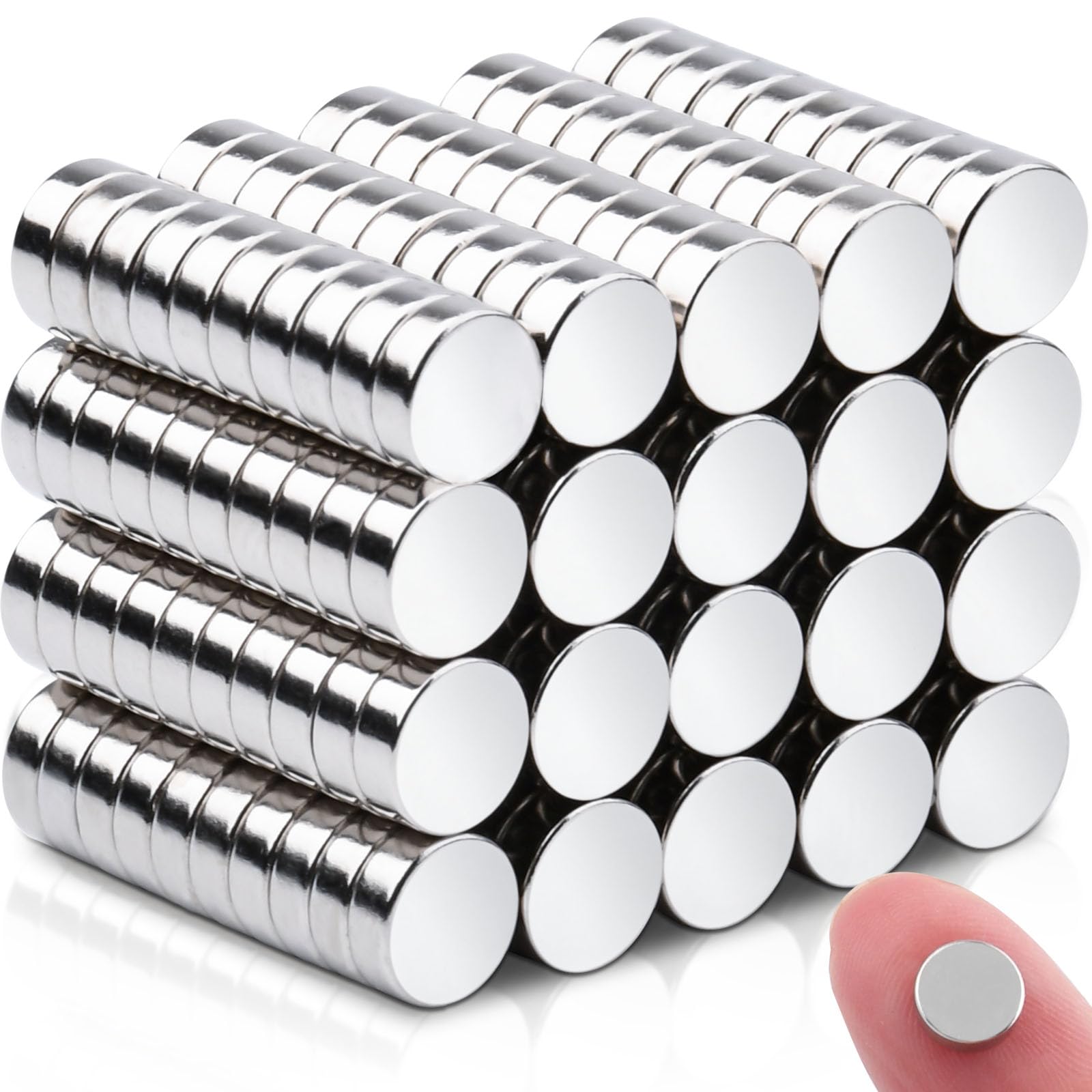 Photo 1 of 180Pcs Small Neodymium Disc Magnets for Crafts, 6x2mm Tiny Magnets for Fridge Whiteboard Kitchen Cruise Tool Storage Industrial
