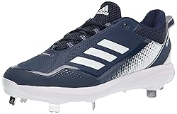 adidas Men's Icon 7 Baseball Shoe, White/Team Navy
