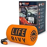 Go Time Gear Life Bivy Emergency Sleeping Bag Thermal Bivvy - Use as Emergency Bivy Sack, Survival Sleeping Bag, Mylar Emerge