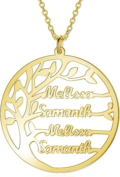Family Name Pendant Necklace Top 