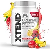 XTEND Original BCAA Powder Knockout Fruit Punch | Sugar Free Post Workout Muscle Recovery Drink with Amino Acids | 7g BCAAs for Men & Women | 90 Servings