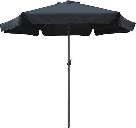 Amazon Com International Caravan 60403 Bk Ic Furniture Piece Outdoor 8 Foot Aluminum Umbrella Black Furniture Decor