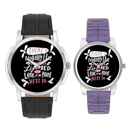 Gifts for Couple, Multicolor Dial Wrist Watch for Men and Women