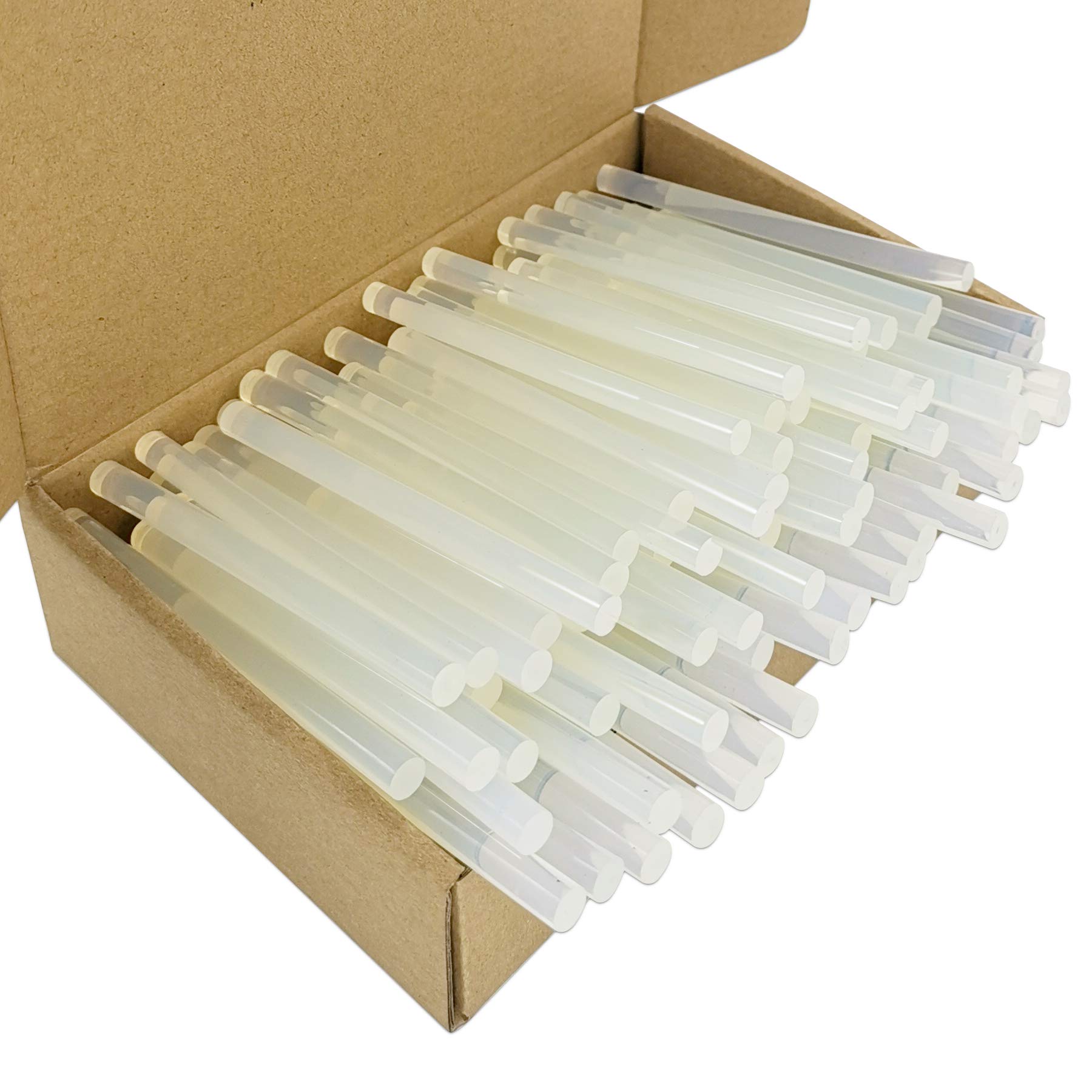 FZGUSYAF 120pcs Hot Melt Glue Sticks 7x100mm Clear Adhesive for 7mm Hot Glue Gun - Transparent