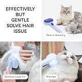 Aumuca Cat Brush Self Cleaning Grooming Brush Front Release Button view 5