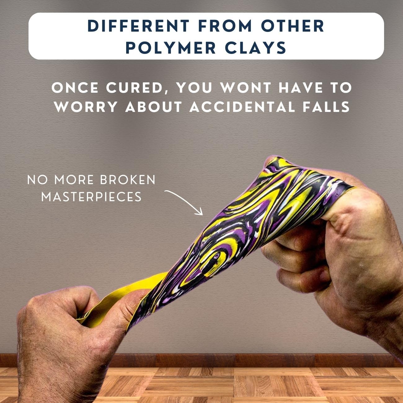 Cosclay Sculpt - Soft Gray - Flexible Polymer Clay (1lb)