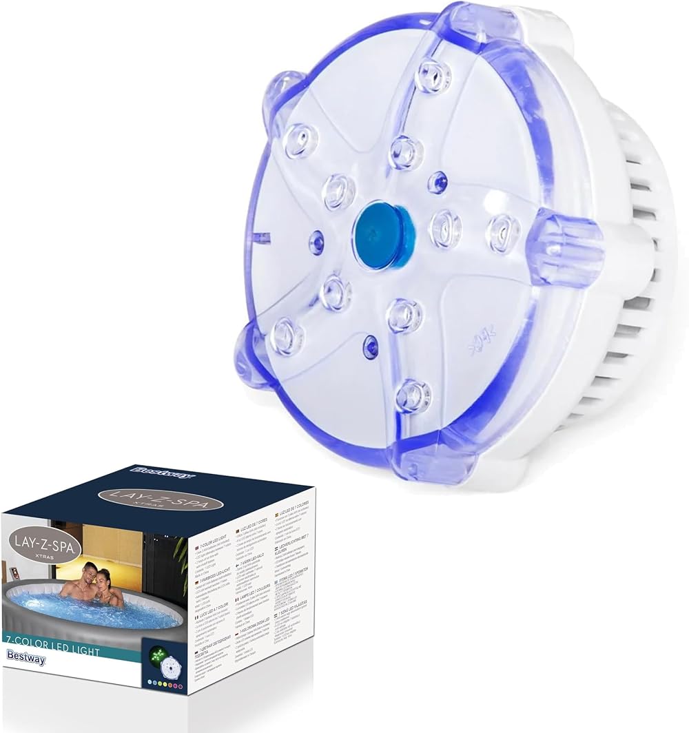 Lay-Z-Spa LED Light Accessory 7-Color Underwater Light 2 Modes