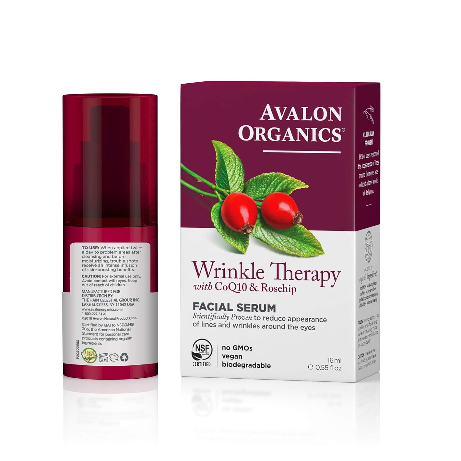 avalon organics wrinkle therapy facial serum