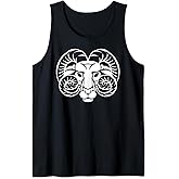 Aries Zodiac Ram Horoscope Astrology Star Sign Tank Top