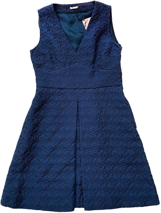 Amazon Co Jp ミュウミュウ Miumiu ジャガード織りvネック ワンピース ネイビー 42 Miu Miu 並行輸入品 服 ファッション小物