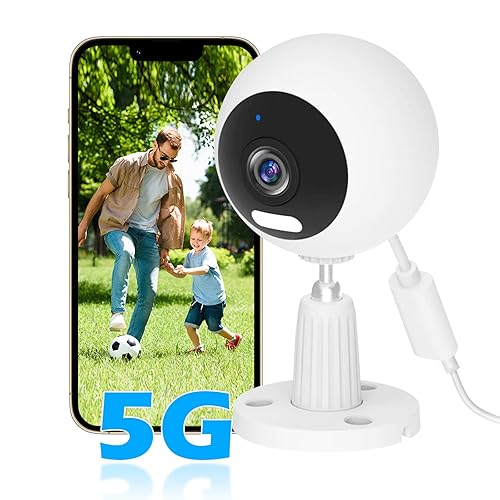 5G/2.4G Outdoor/Indoor Security Camera,1080P Baby/Elder/Dog/Pet/Nanny Camera with Phone App, WiFi Baby Monitor, Motion Detection, Alarm Siren, Night Vision, IP66 Waterproof, Two-Way Talk, SD/Cloud