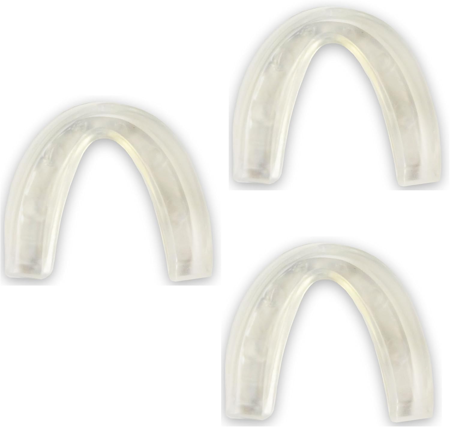 SafeTGard 3 Pack Youth Form Fit Mouthguard Without Strap (Clear) : Multisport Use Mouth Guards : Sports & Outdoors