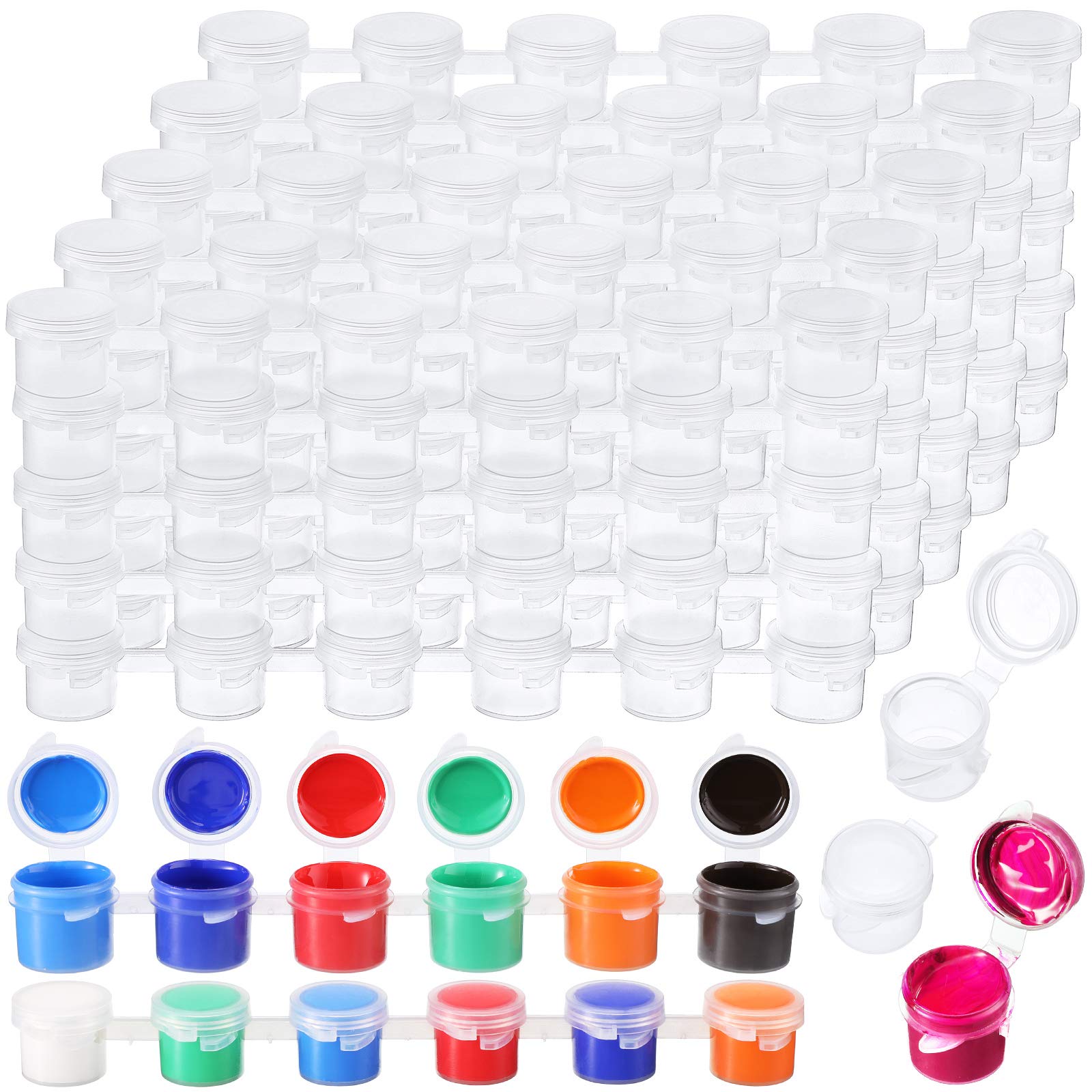 Patelai 100 Strips 600 Pots Empty Paint Strips