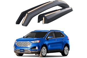 Goodyear Shatterproof in-Channel Window Deflectors for Ford Edge 2015-2024, Rain Guards, Window Visors for Cars, Vent Deflect