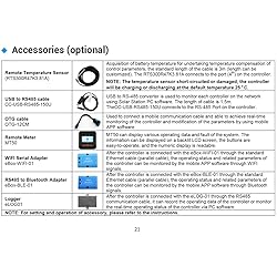 EPEVER Remote Temperature Sensor RTS and Monitoring