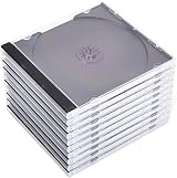 Hama Standard CD Jewel Case Pack of 10 Transparent Black view 2