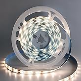 iNextStation 12V LED Light Strip IP65 Waterproof Warm White LED Strip Lights 16.4ft/5m Cuttable 300 SMD 2835 LED Tape Flexible Led Lights for Bedroom Outdoor Indoor Decor (Power Adapter not Included)