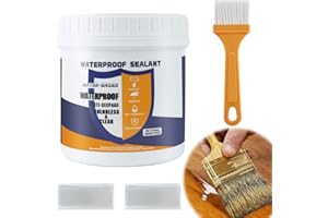 KCUT Liquid Waterproof Sealant, 10oz Invisible Waterproof Agent Water-Based Waterproof Adhesive Indoor & Outdoor Anti-Leakage Waterproof Coating Sealant for Repairing Protect Roof Walls Cement Wood