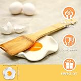 VELENTI Cool Fried Egg Spoon Rest - Handmade Ceramic Kitchen Holder view 2