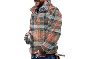 Zhyaj Western Sweatshirts for Men Aztec Fleece Pullover Sweatshirts Mens Vintage Print Fuzzy Sweatshirt