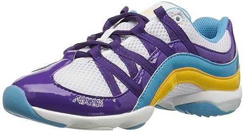 Bloch Women's Wave Split Sole Dance Sneaker Shoe, Purple/Multi