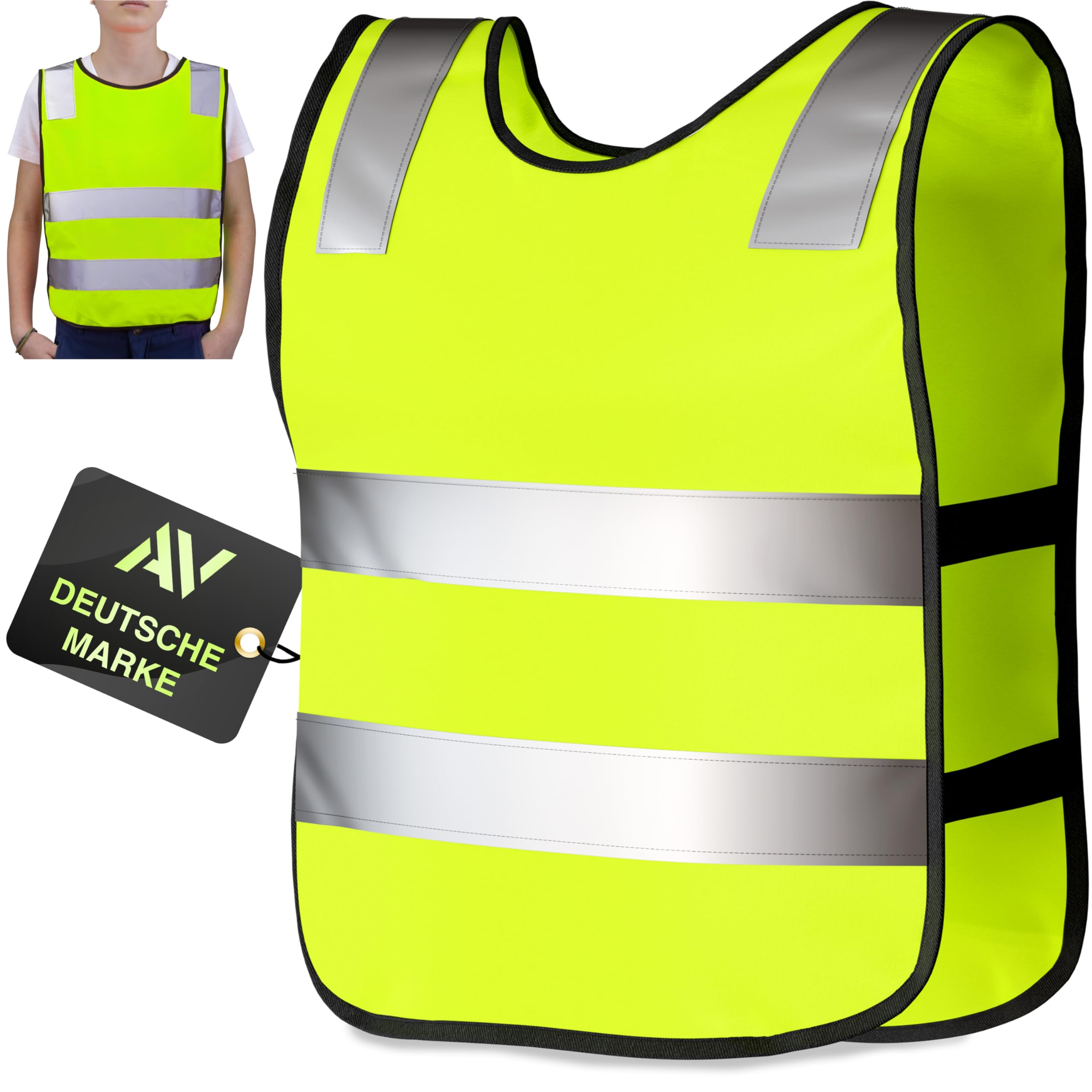 AVANA Children's High Visibility Vest (3-12 Years) (1, Yellow)