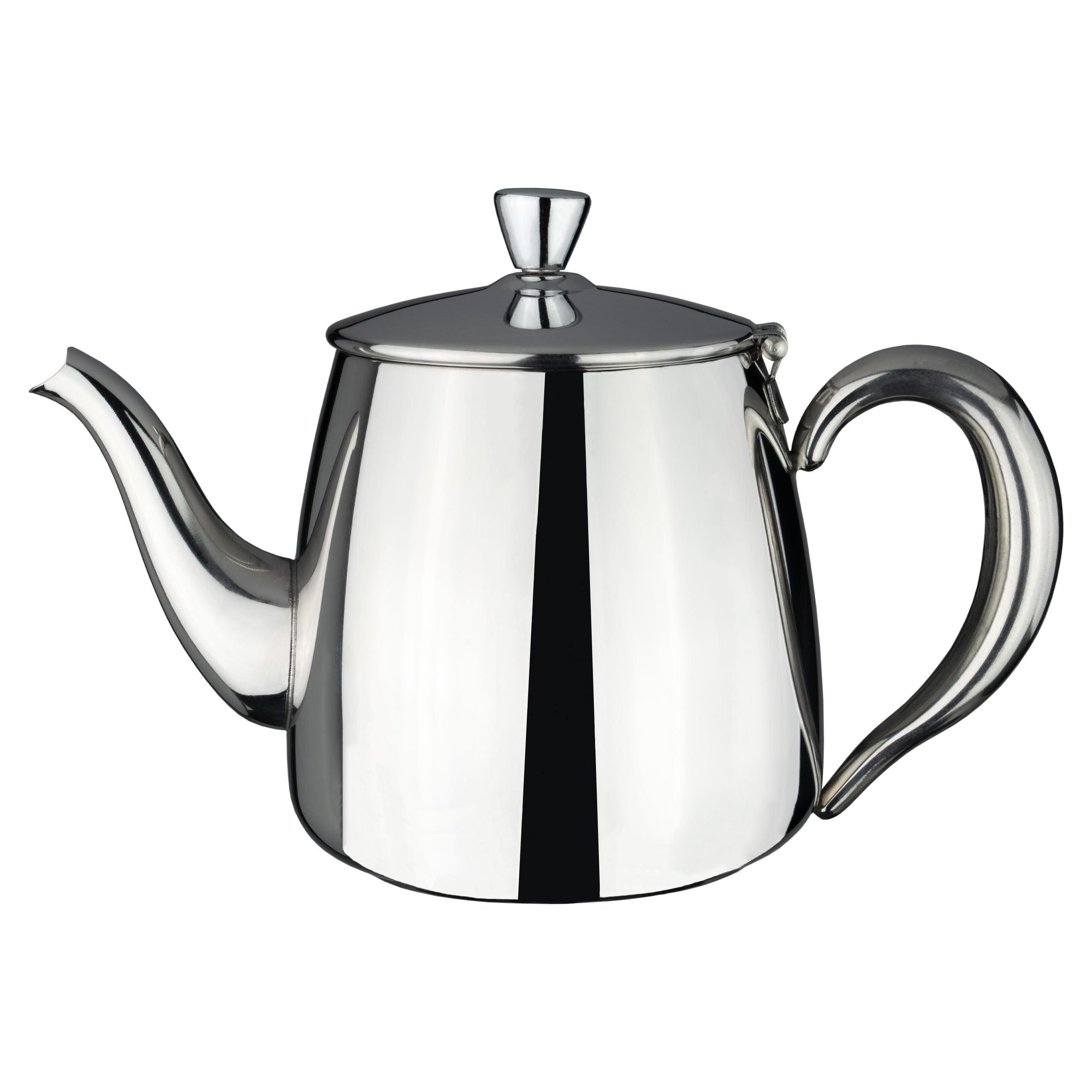 Café Olé Premium Teapot, 3 Cup / 24oz / 680ml, Stainless Steel, Classic Teapot Design with Mirror Finish, Perfect Pour Spout