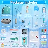 Lehoo Castle Kids Doctors Set 36 Piece Pretend Play Medical Kit Wood view 7