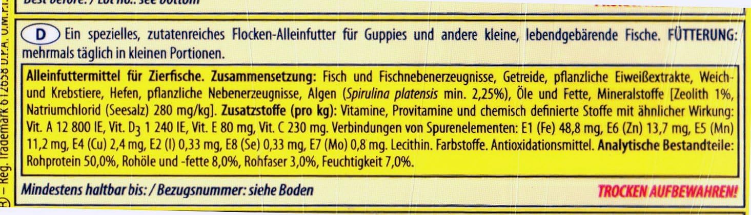 GUPPY 100ml / 20g - multi-ingredient food for guppies mollies, platies & livebearers, supports health & reproductive success - Image 4