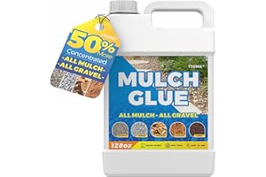 TTDMK All Purpose Concentrate Rock Glue, Mulch Stone Glue, Pea Gravel Glue, Non Toxic Gravel Glue, Fast Drying Mulch Landscape Lock Adhesive, Mulch Pebble Glue for Landscaping, Stone, Bark, Pea Gravel Rock