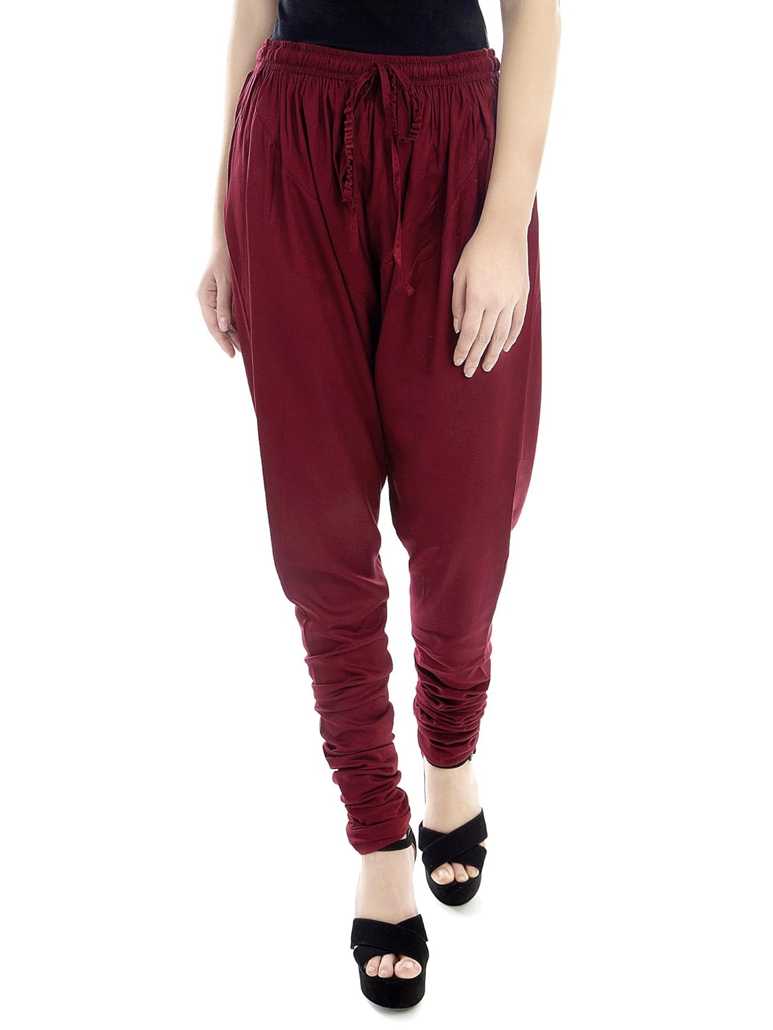 patrorna cotton silk women's chudidar salwar in maroon (size xs-7xl, f08a015mr)