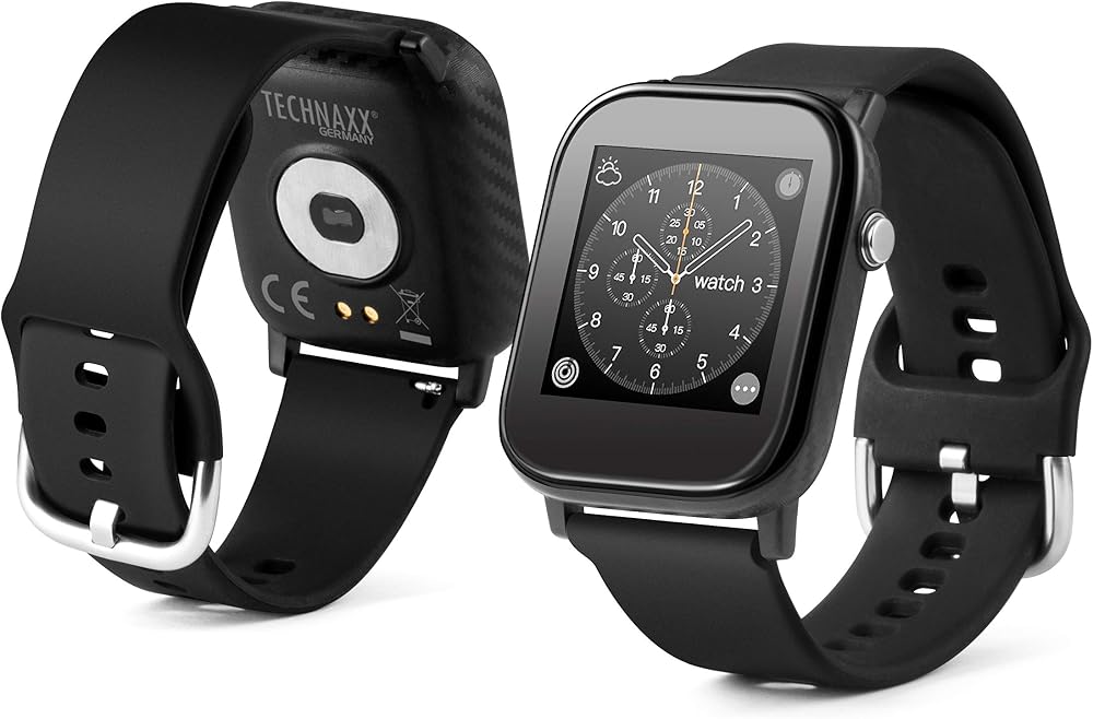 Technaxx TX-SW6HR Smart Watch Fitness Tracker Heart Rate Temp Monitor iOS
