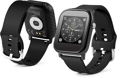 Technaxx TX-SW6HR Smart Watch Fitness Tracker Heart Rate Temp Monitor iOS