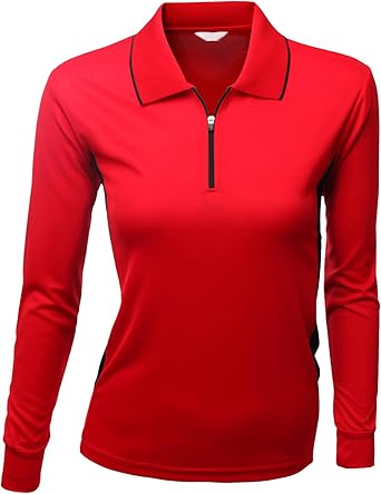 photo Collar T Shirt Full Hand xpril women coolon fabric zip up style long sleeve 2 tone collar t shirt