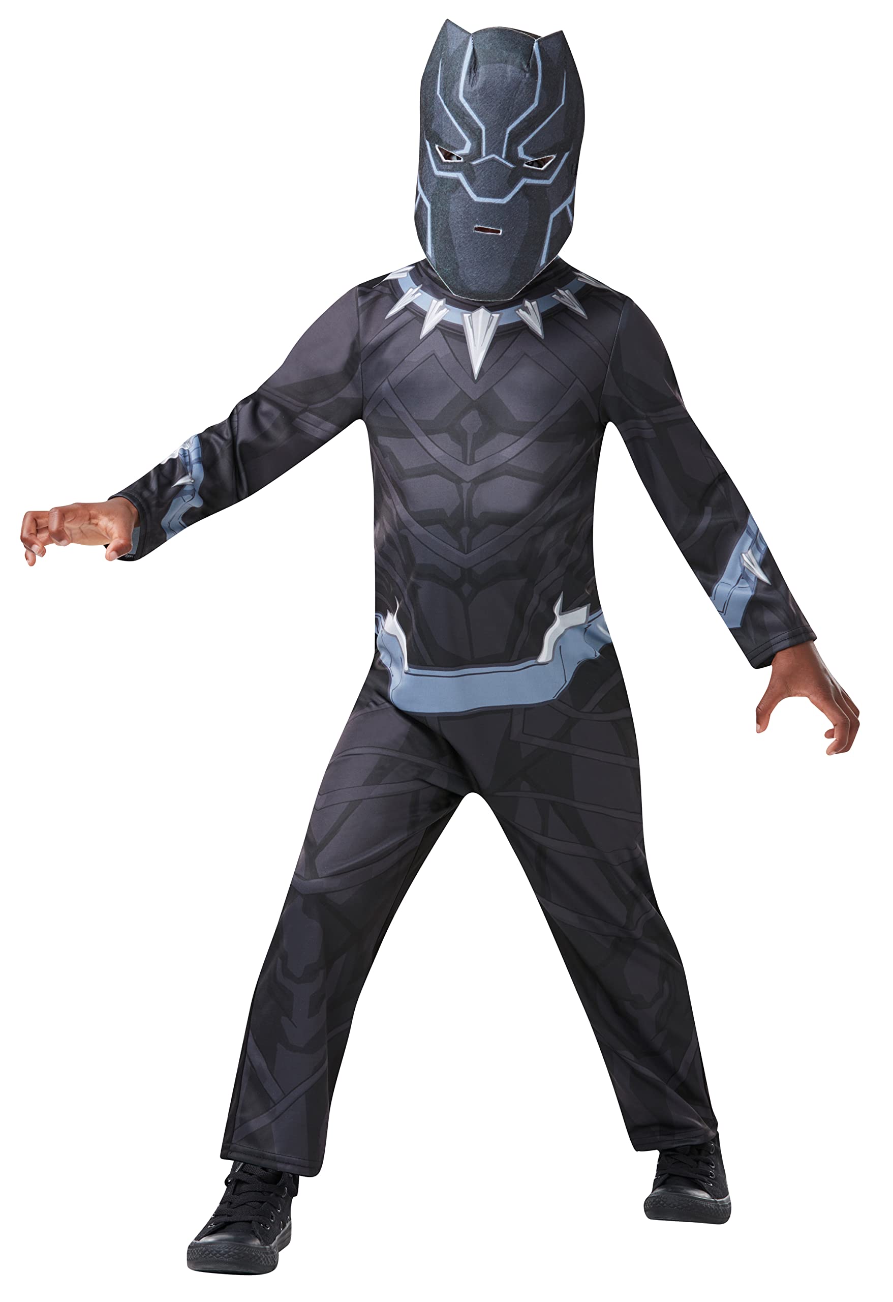 Rubies 640907TODD Marvel Avengers Black Panther Classic Child Costume, Boys, One Size Halloween
