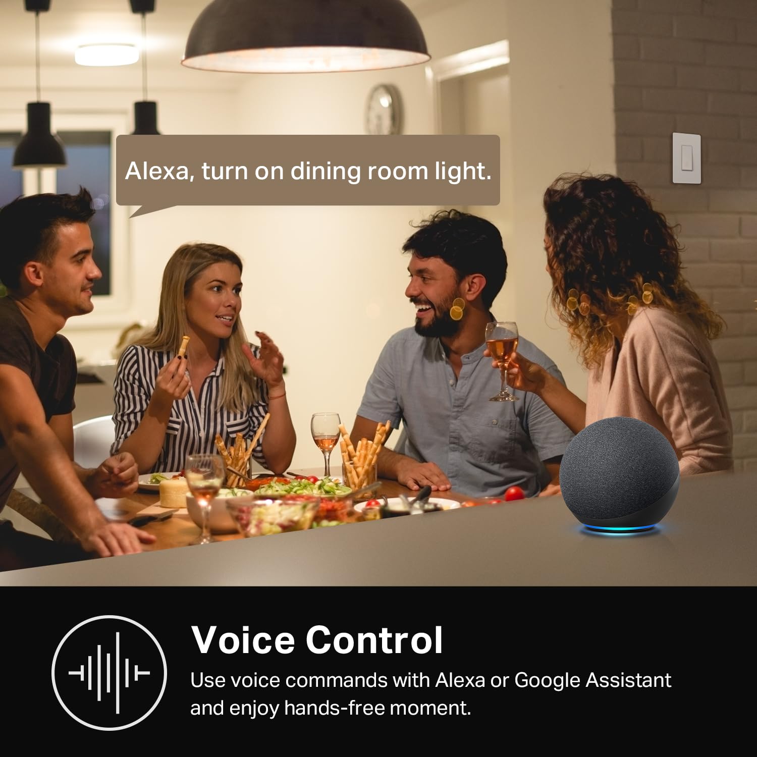 Kasa Smart 3 Way Switch HS210 KIT, Needs Neutral Wire, 2.4GHz Wi-Fi Light Switch works with Alexa and Google Home, UL Certified, No Hub Required, White,2 Count (Pack of 1) - View 4