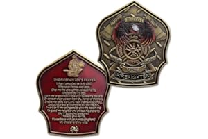C&XANADU Fireman Prayer Firefighter Challenge Coin