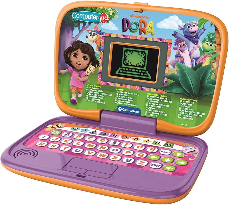 - Dora la Exploradora Smart Start Laptop - Ordenador Educativo, Juguete de Aprendizaje para Niños, 30 Divertidas activades, 83024