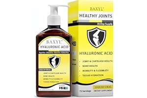 BAXYL® - Liquid Hyaluronic Acid for Joint Relief Supplement (Vegan, Gluten-Free, Non-GMO, Patented Oral MHB3) | 6 Oz, 36 Day Supply